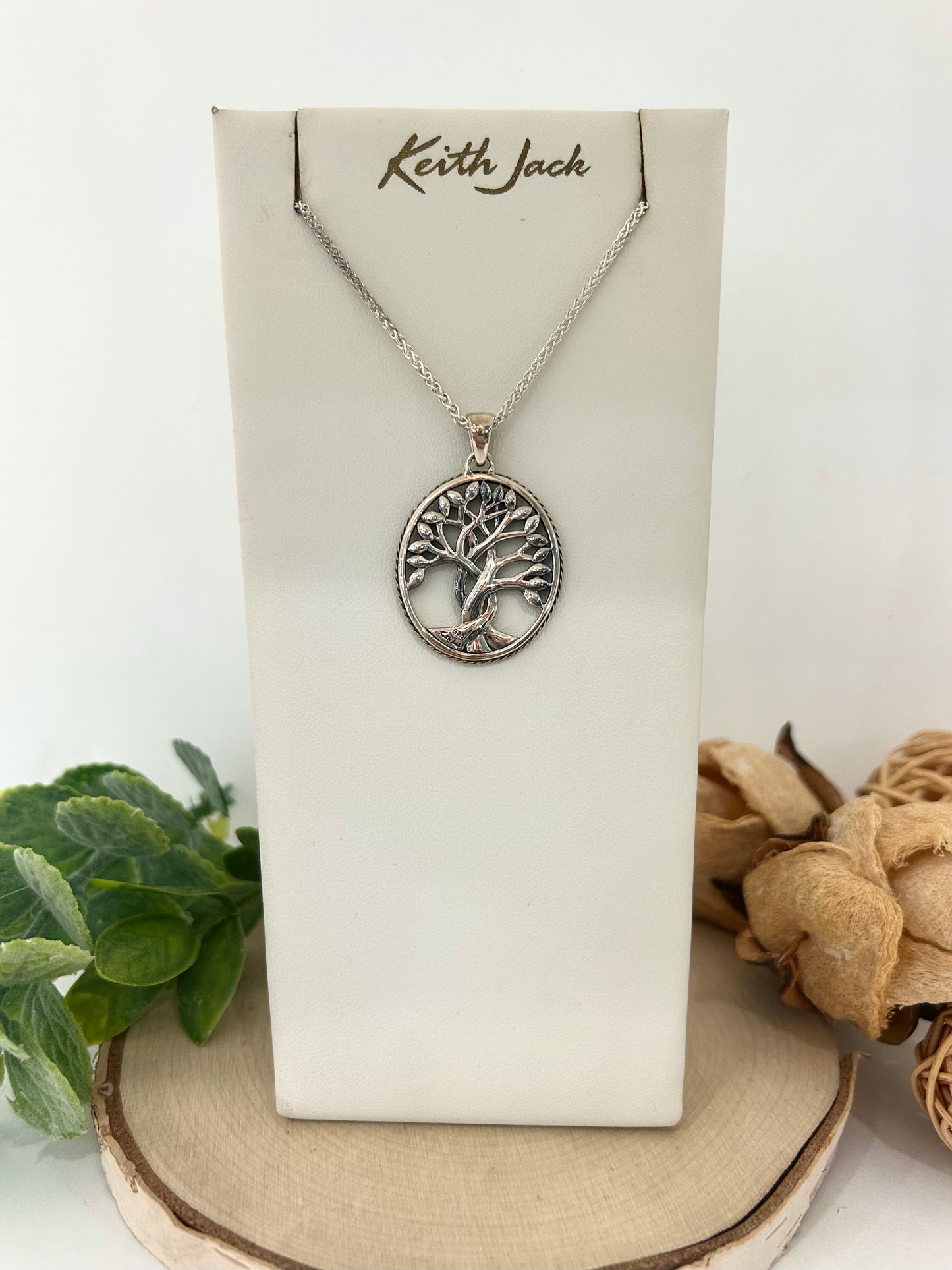 Silver Tree of Life Large Pendant