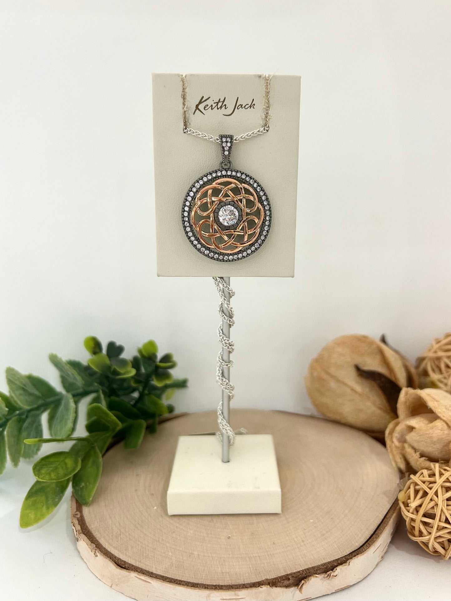 Silver and 10k Gold Brave Heart Pendant
