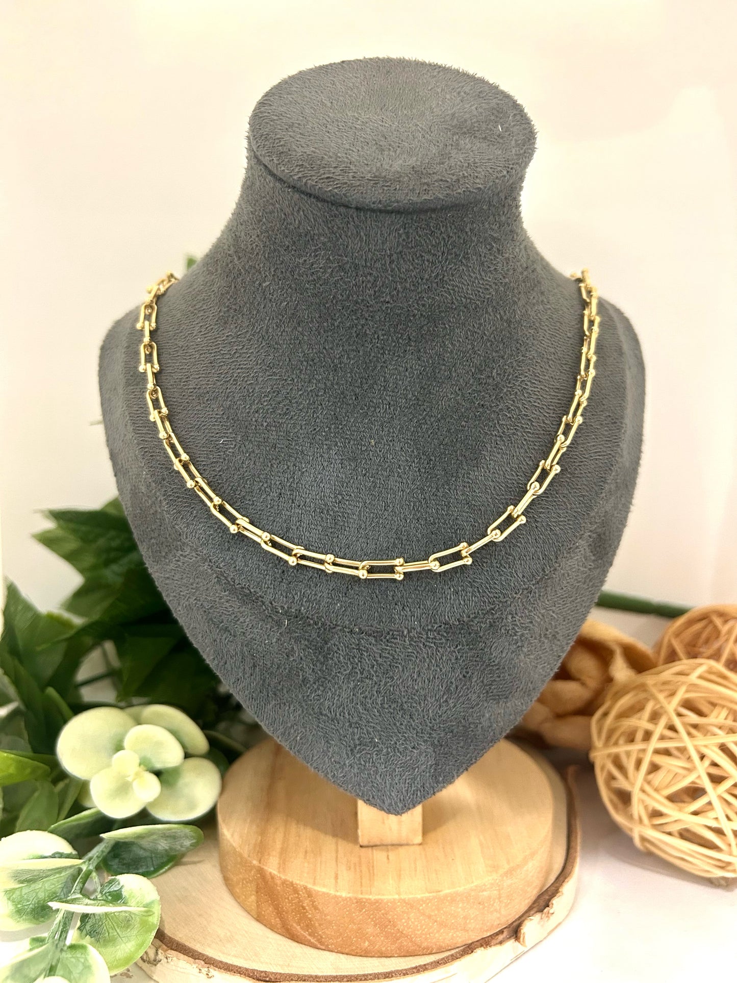 Women's 10k Yellow Gold 5mm Jax Paperclip Chain