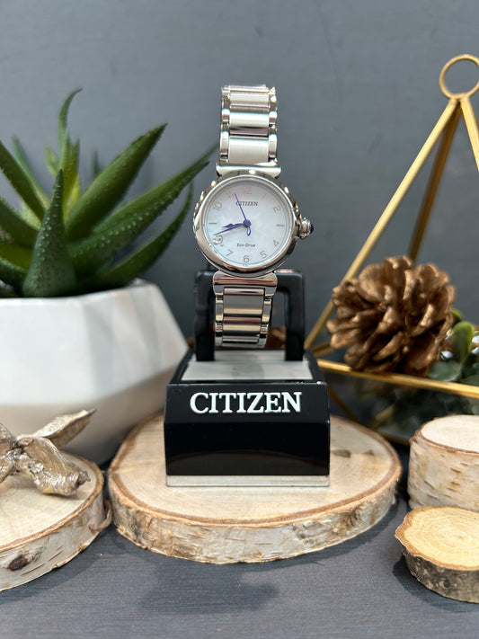 Women's Citizen Eco Drive Accented Dial Watch with Metal Band