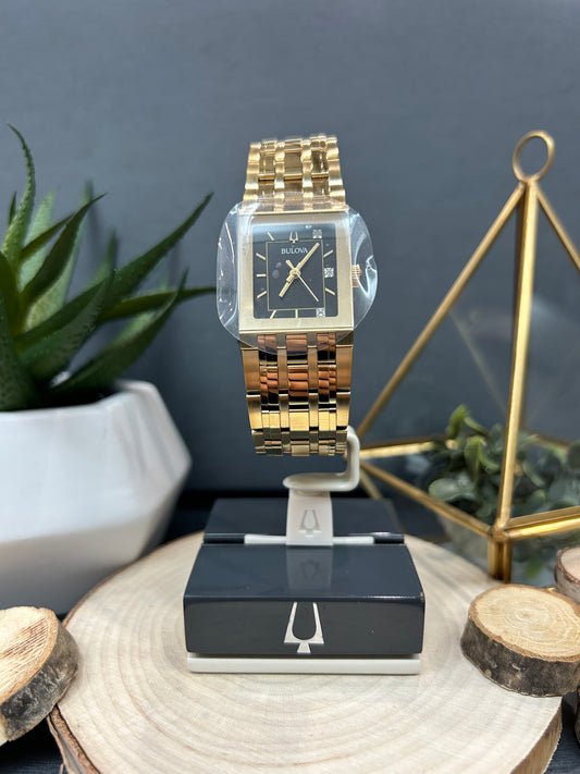 Women's Bulova Mark Anthony Three Diamond Watch with Metal Band