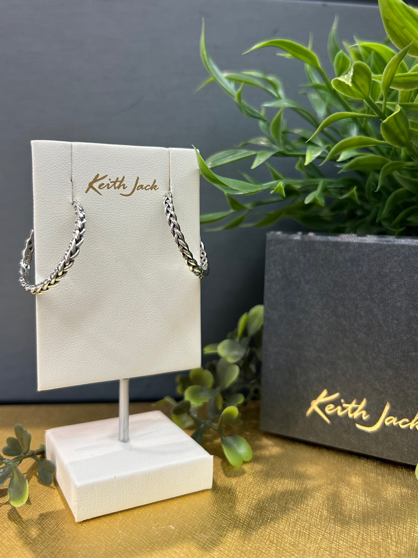 Silver Eclipse Hoop Earrings