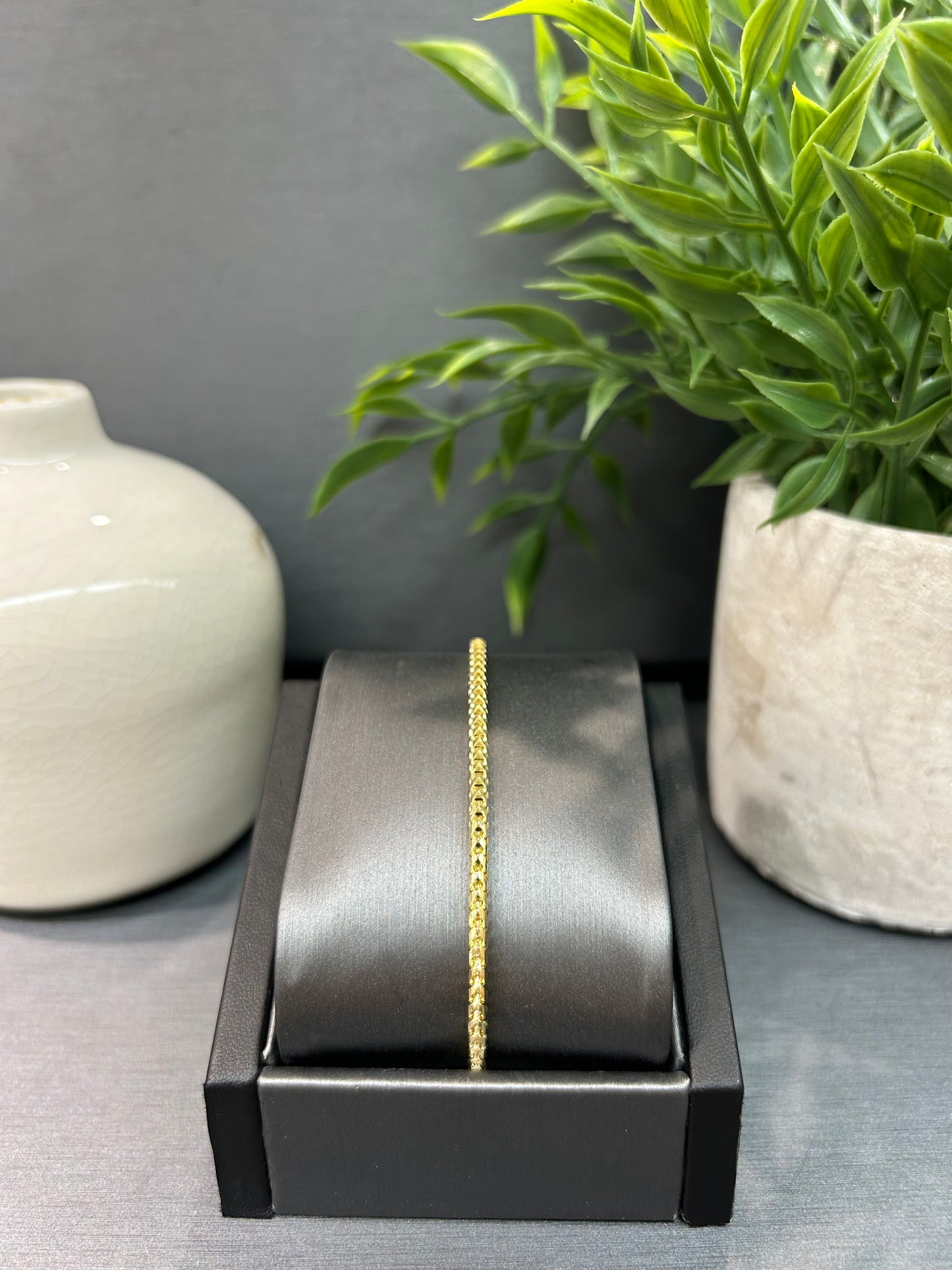 10k Yellow Gold Wheat Link Bracelet
