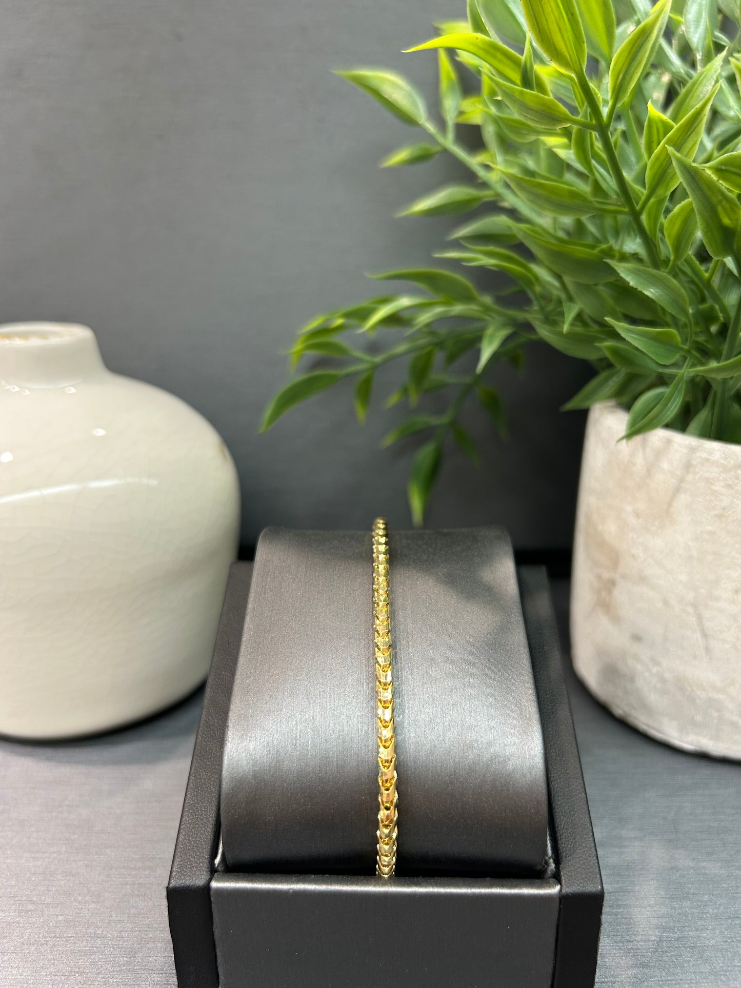 10k Yellow Gold Wheat Link Bracelet