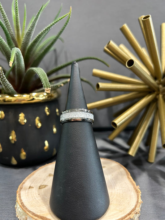 Tantalum 8mm Meteorite Center Malo Band