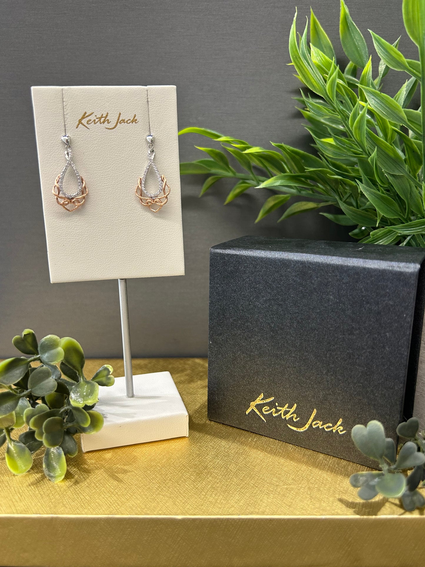 Silver and 10k Gold Love's Chalice Earrings