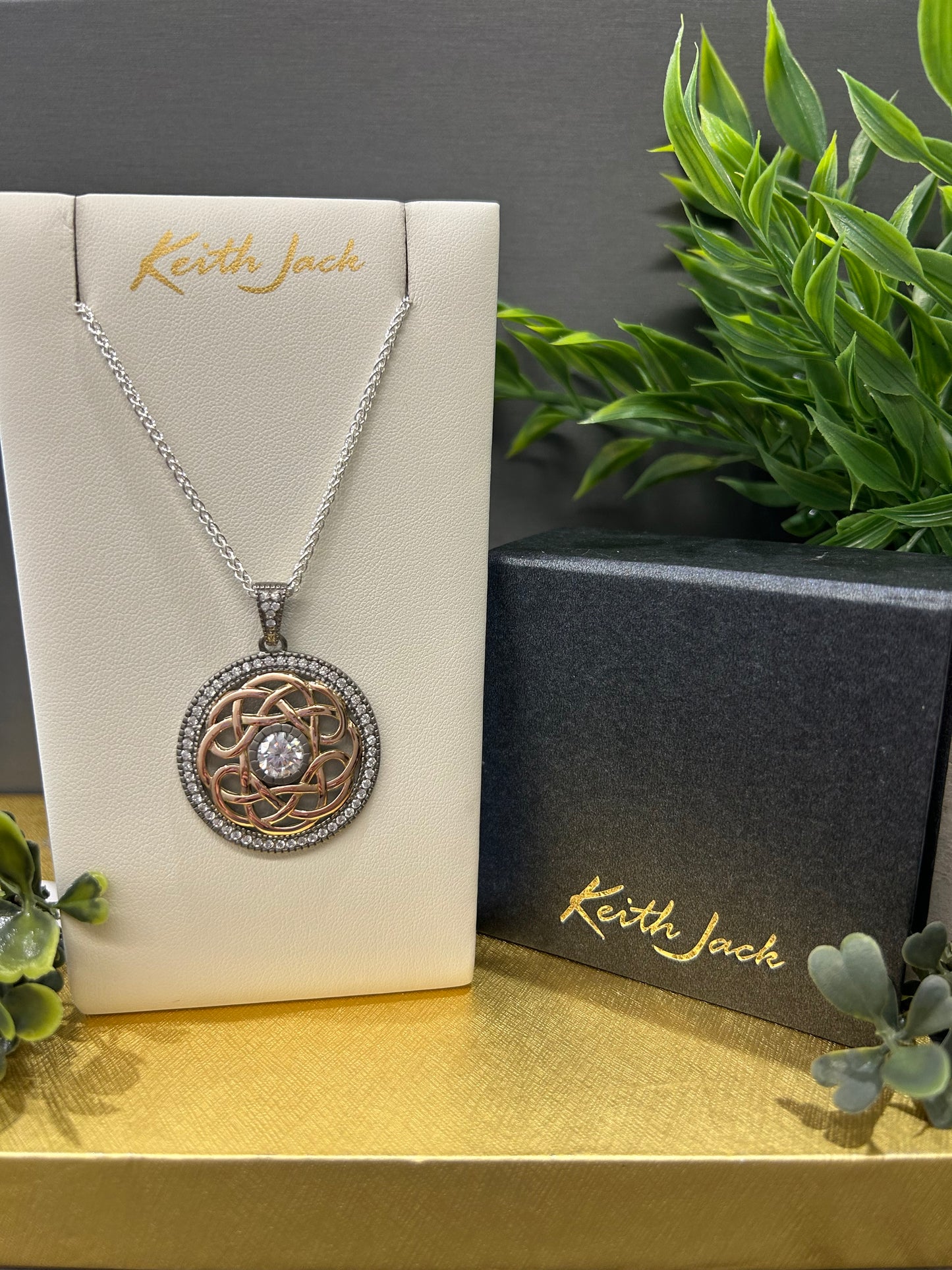 Silver and 10k Gold Brave Heart Pendant