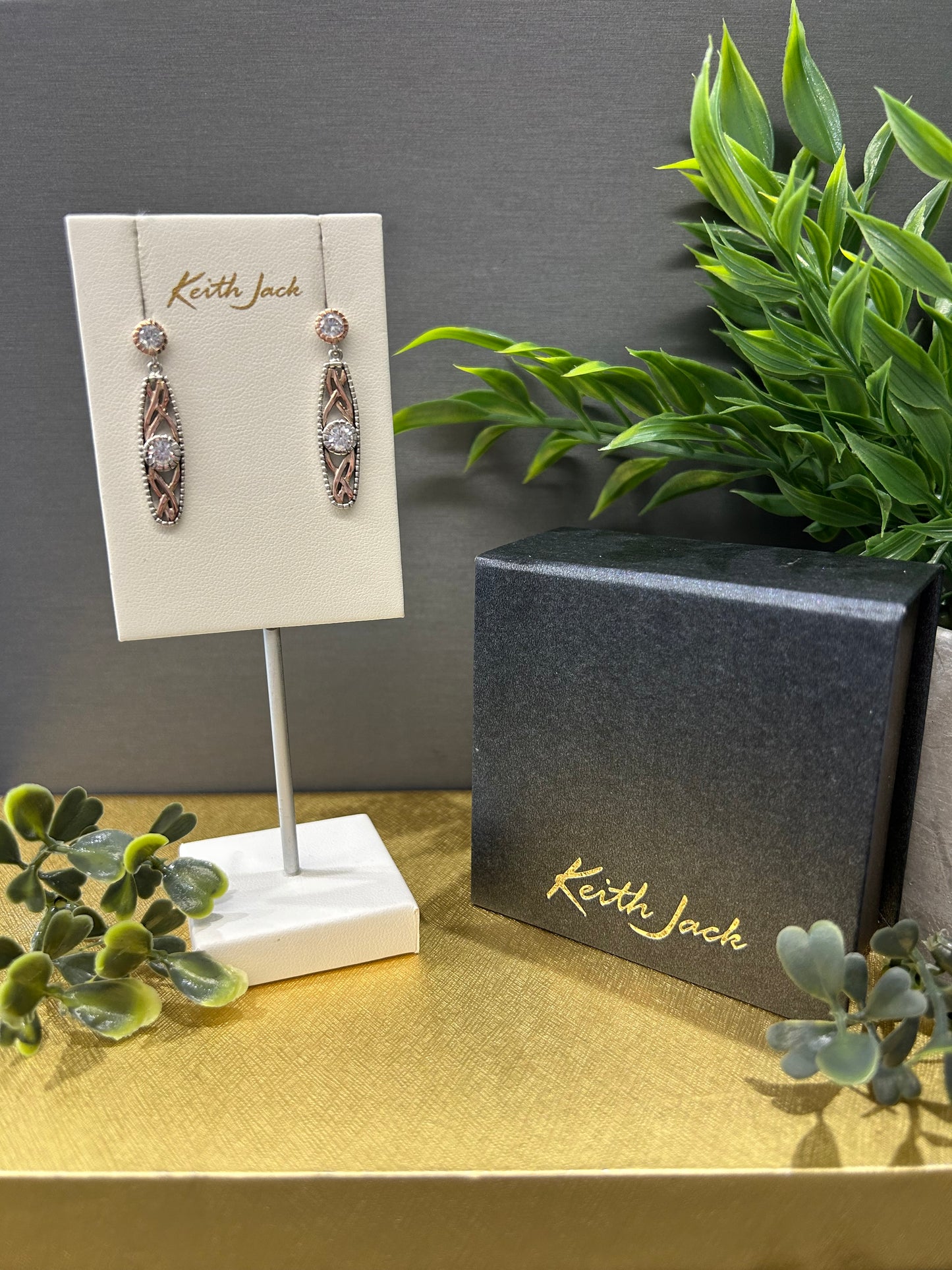 Silver and 10k Gold Brave Heart Earrings