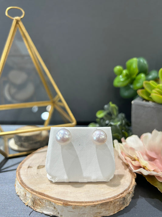 14k Gold Fresh Water Pearl Stud Earrings