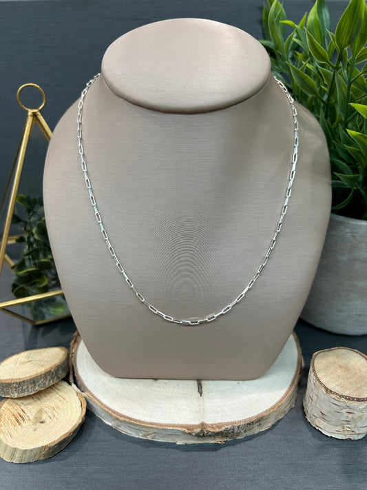 Women's Sterling Silver 1.6mm Paperclip Chain