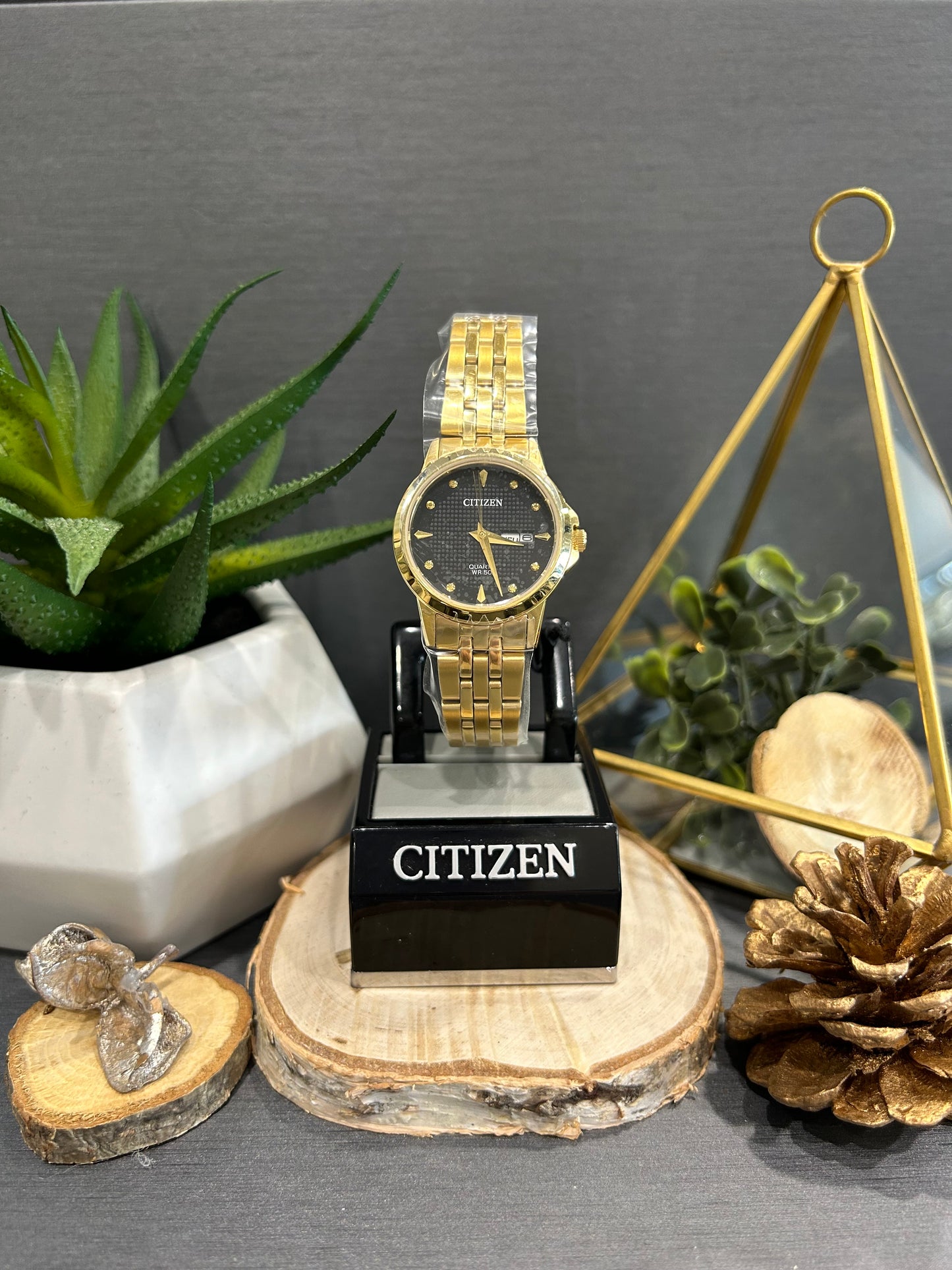 Women's Citizen Small Watch Face with Metal Band