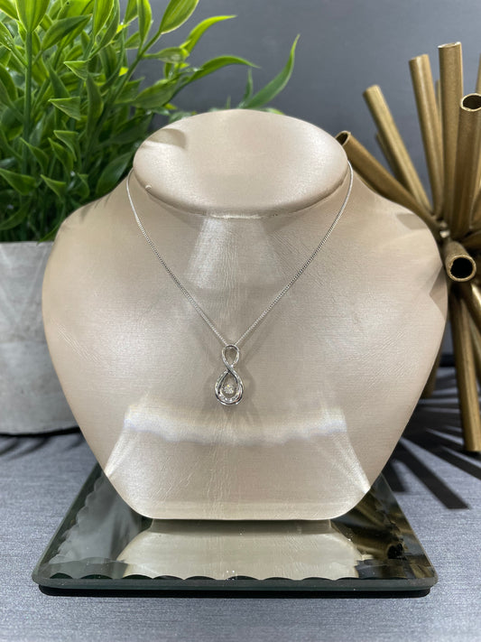 10k Gold 0.05ct Diamond Infinity Twinkle Pendant