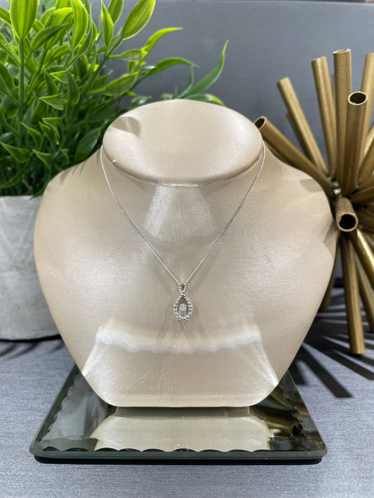 10k Gold 0.05ct Diamond Bubble Infinity Twinkle Pendant