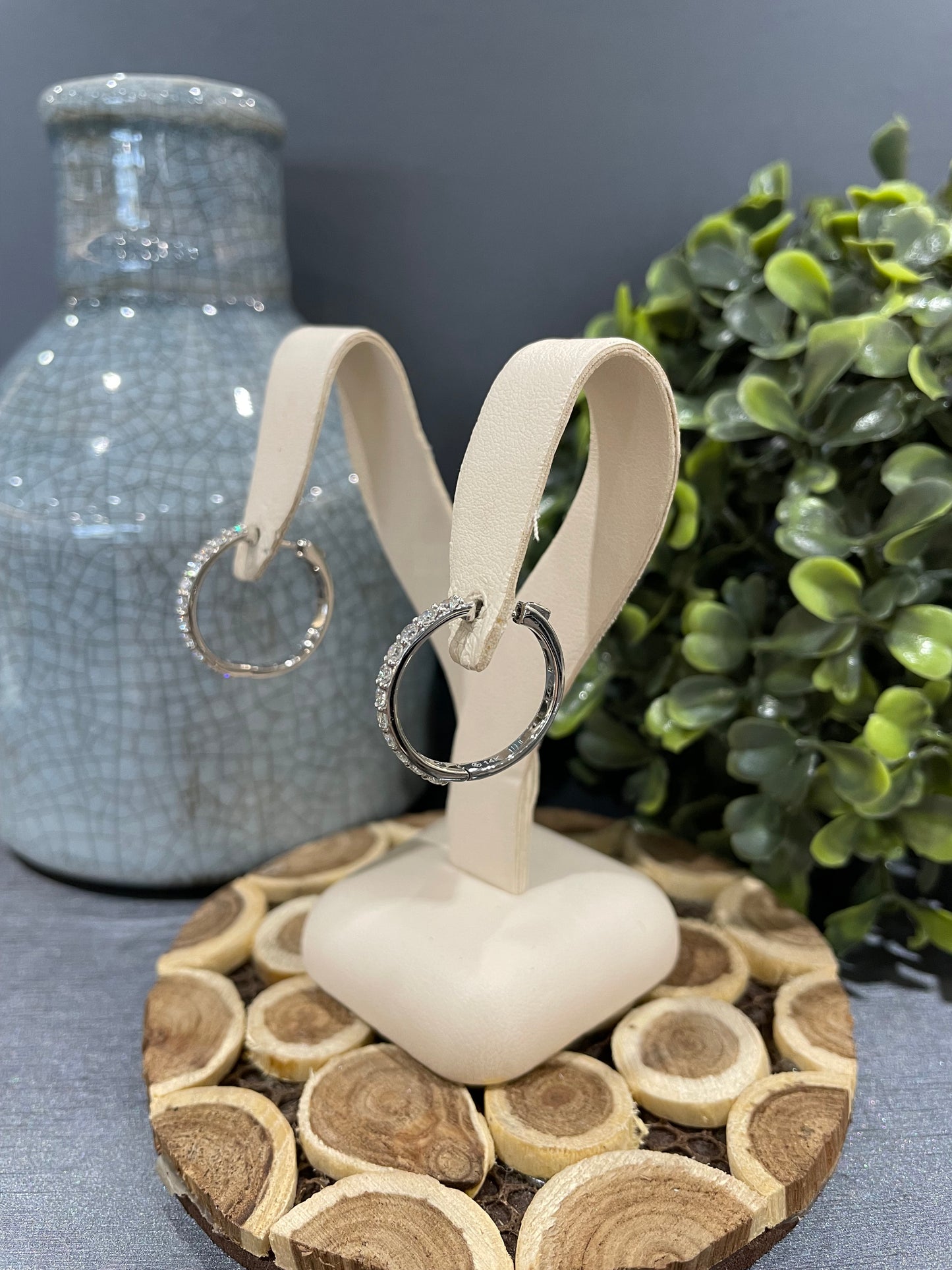 14k Gold 1.00ctw Lab Diamond Hoop Earrings