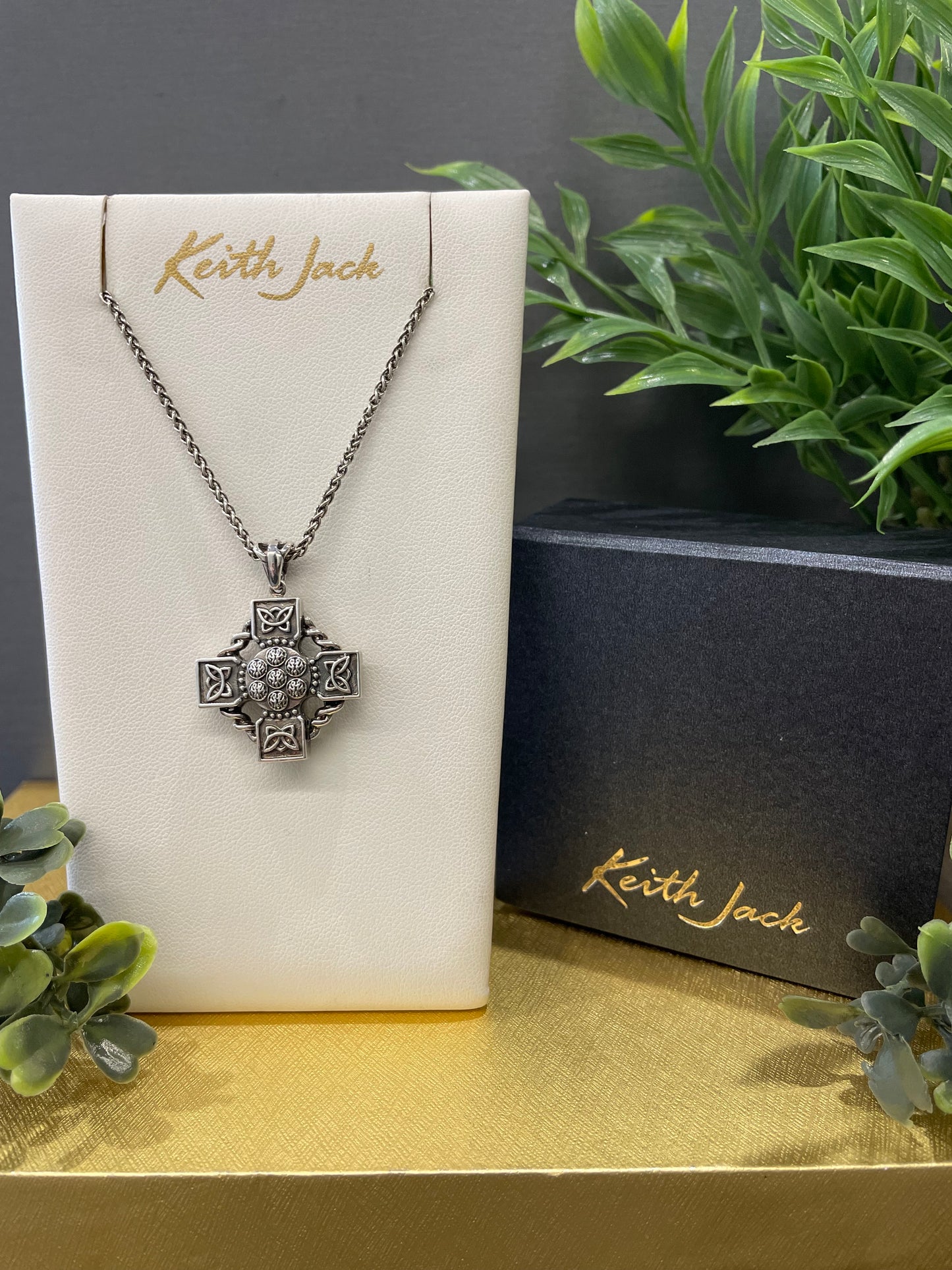 Silver Celtic Wheel Cross Pendant