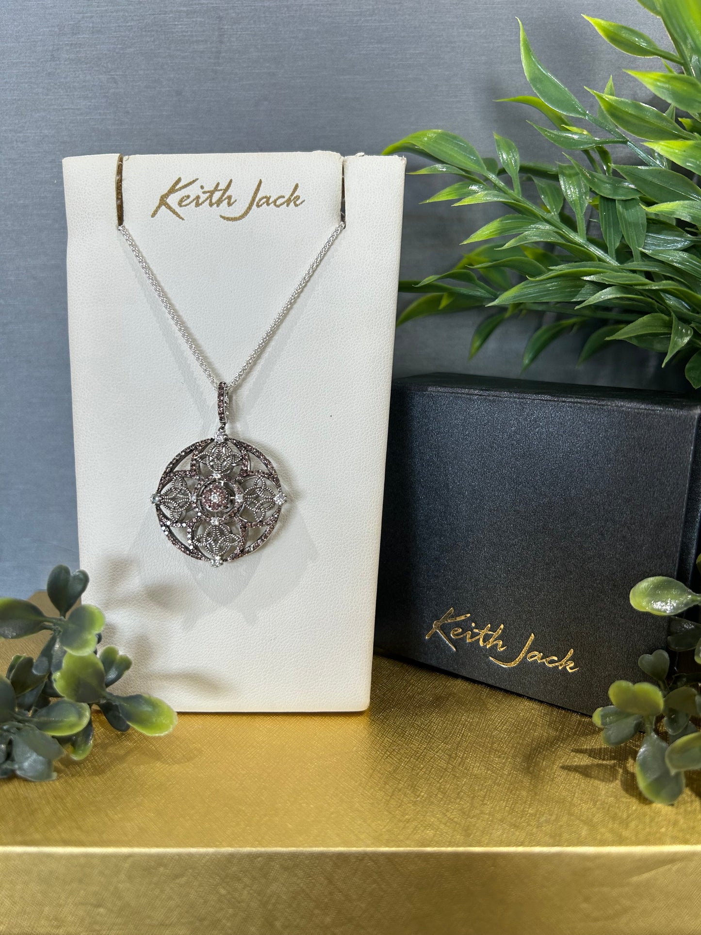 Silver Night and Day Pendant
