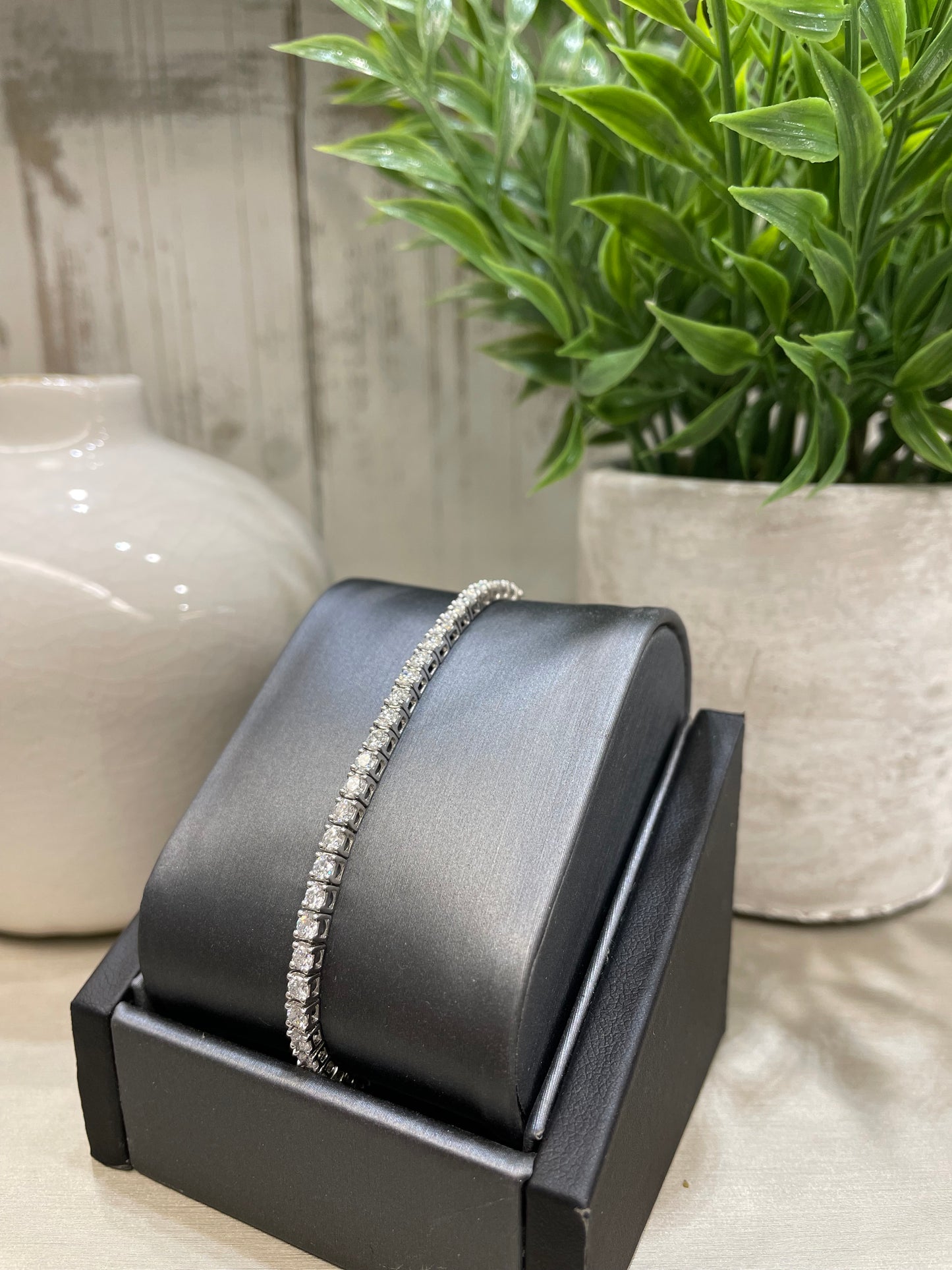 10k White Gold 4.00ctw Diamond Tennis Bracelet