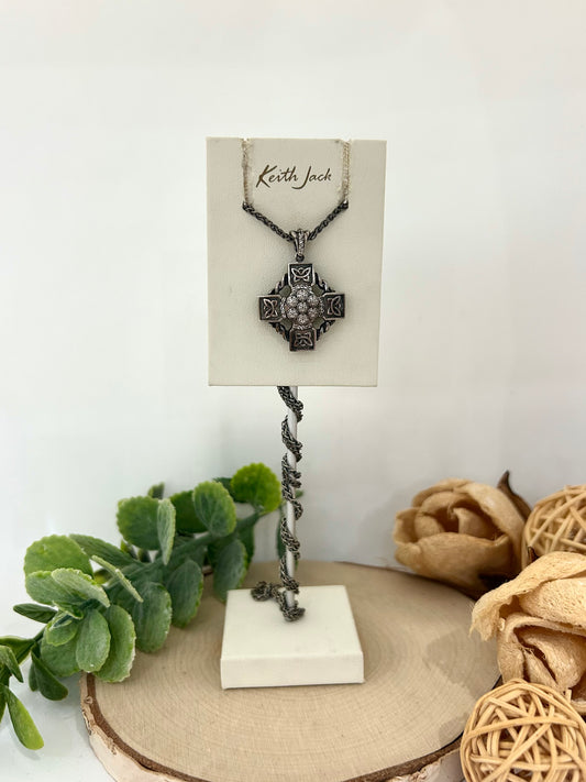 Silver Celtic Wheel Cross Pendant