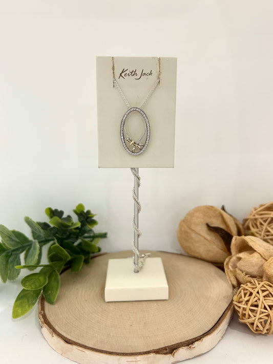 Silver and 10k Yellow Gold Dragonfly Gateway Pendant