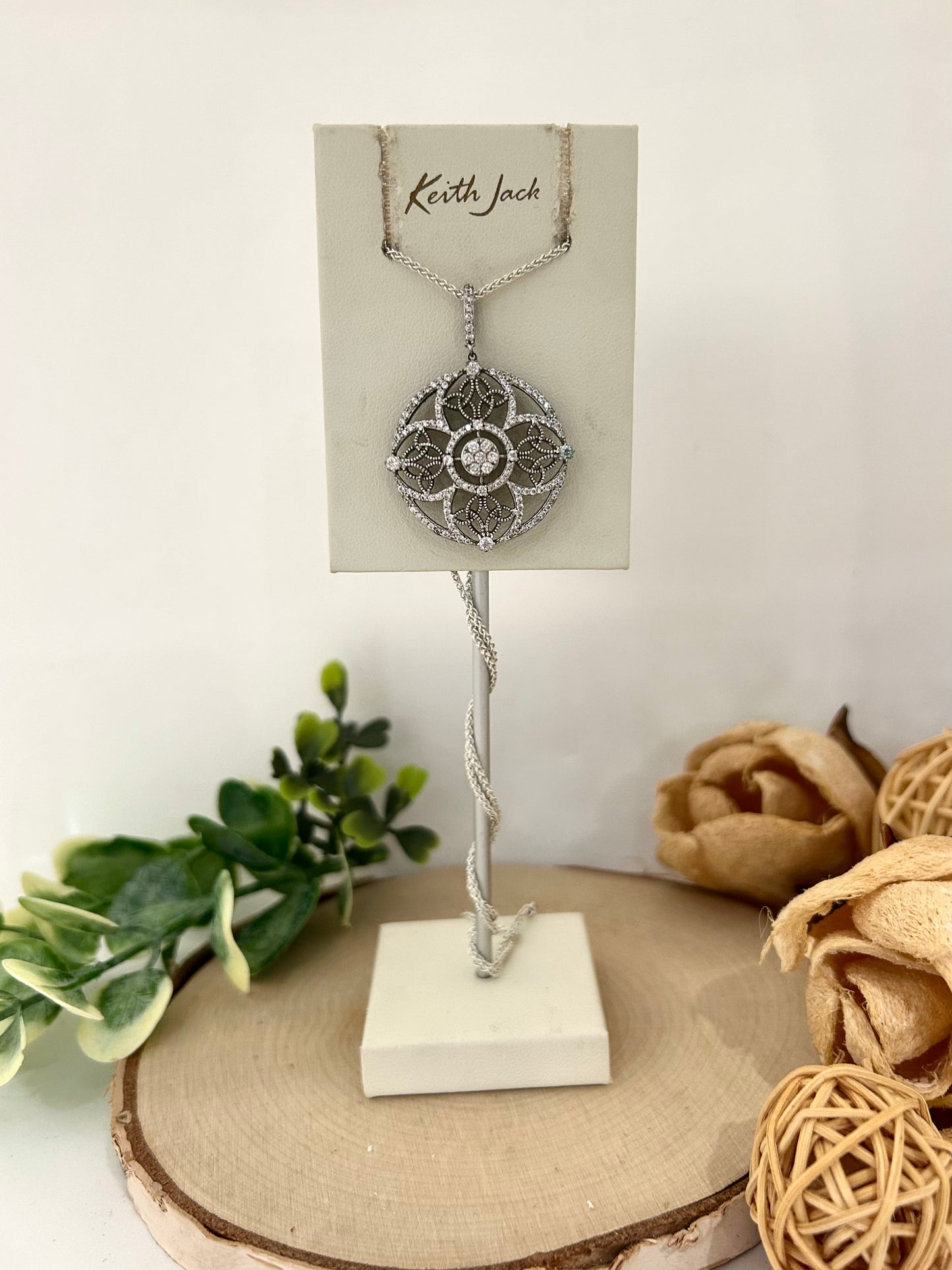 Silver Night and Day Pendant