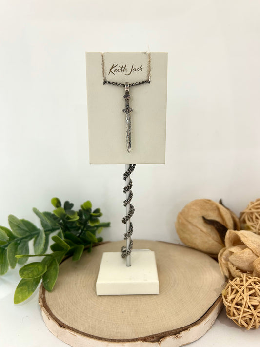 Silver Norse Forge Sword Pendant