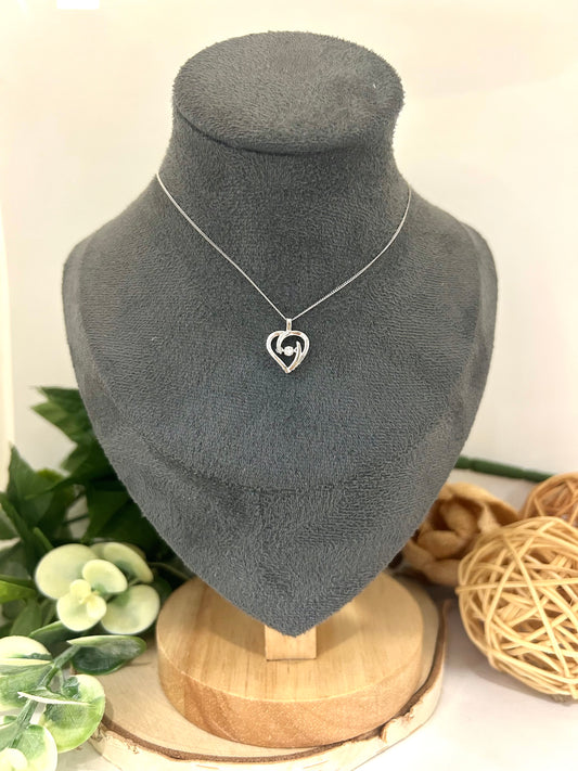 10k Gold 0.05ct Diamond Heart Twinkle Pendant