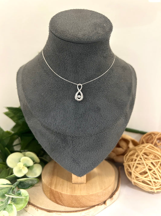 10k Gold 0.05ct Diamond Infinity Twinkle Pendant