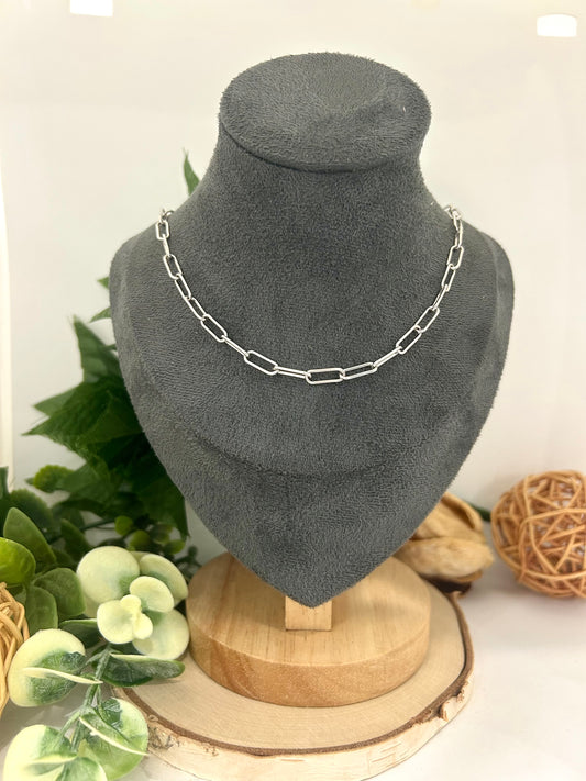 Women's Sterling Silver 4mm Paperclip Chain