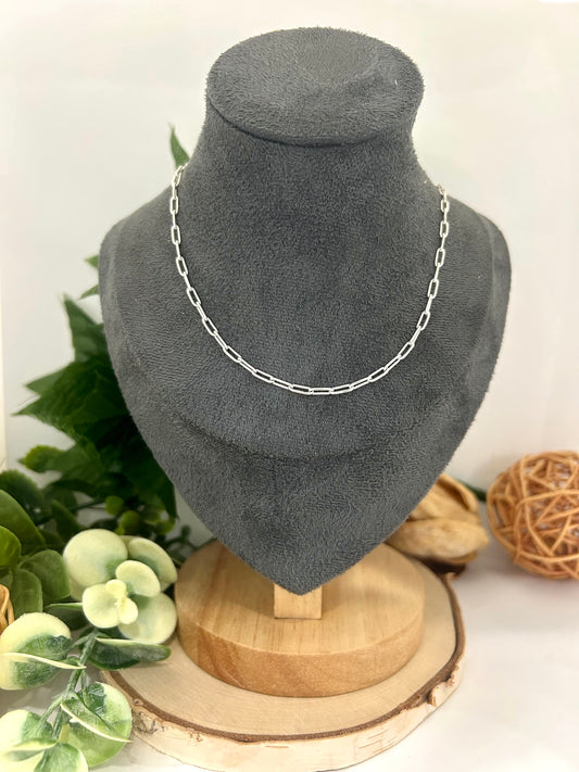 Women's Sterling Silver 2.5mm Paperclip Chain