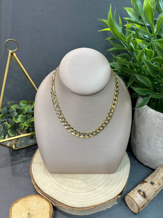 Men's 10k Yellow Gold 5.7mm Comfort Curb Chain