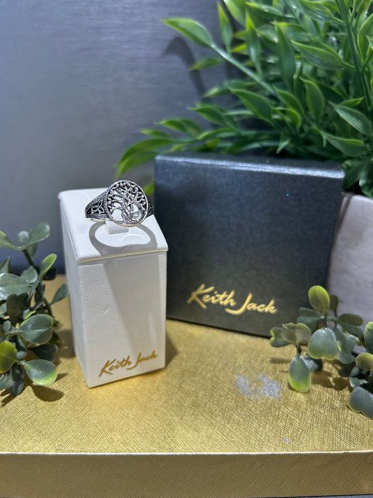 Silver Tree of Life Signet Ring