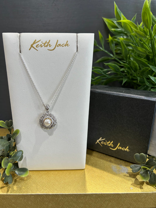 Silver and 10k Yellow Gold Round Aphrodite Pendant