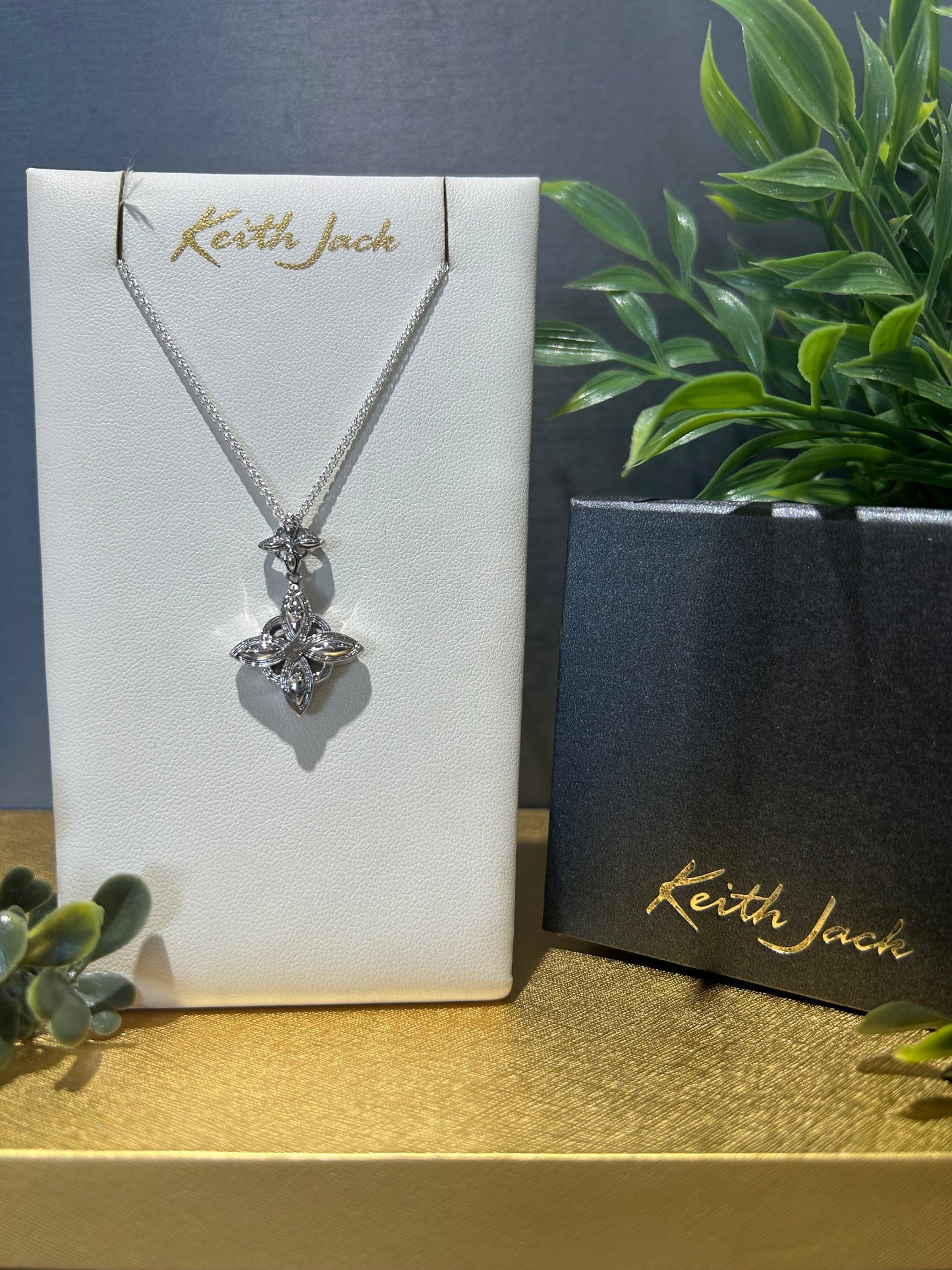 Silver Celestial Double Star Pendant