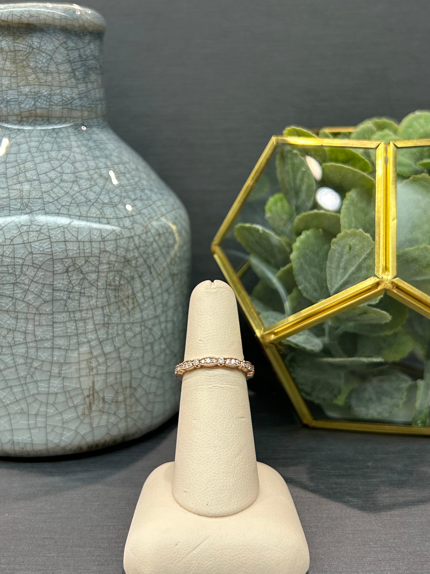 14k Gold 0.50ctw Diamond Carizza Band